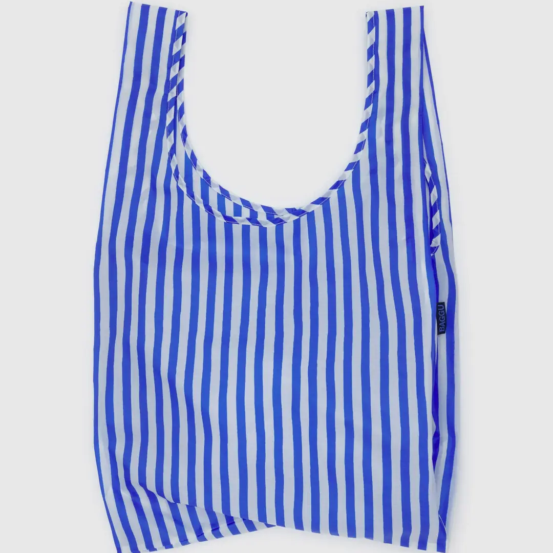 BAGGU Standard Reusable Bag (Blue Painted Stripe)