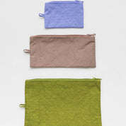 BAGGU Flat Pouch Set (Nettle)