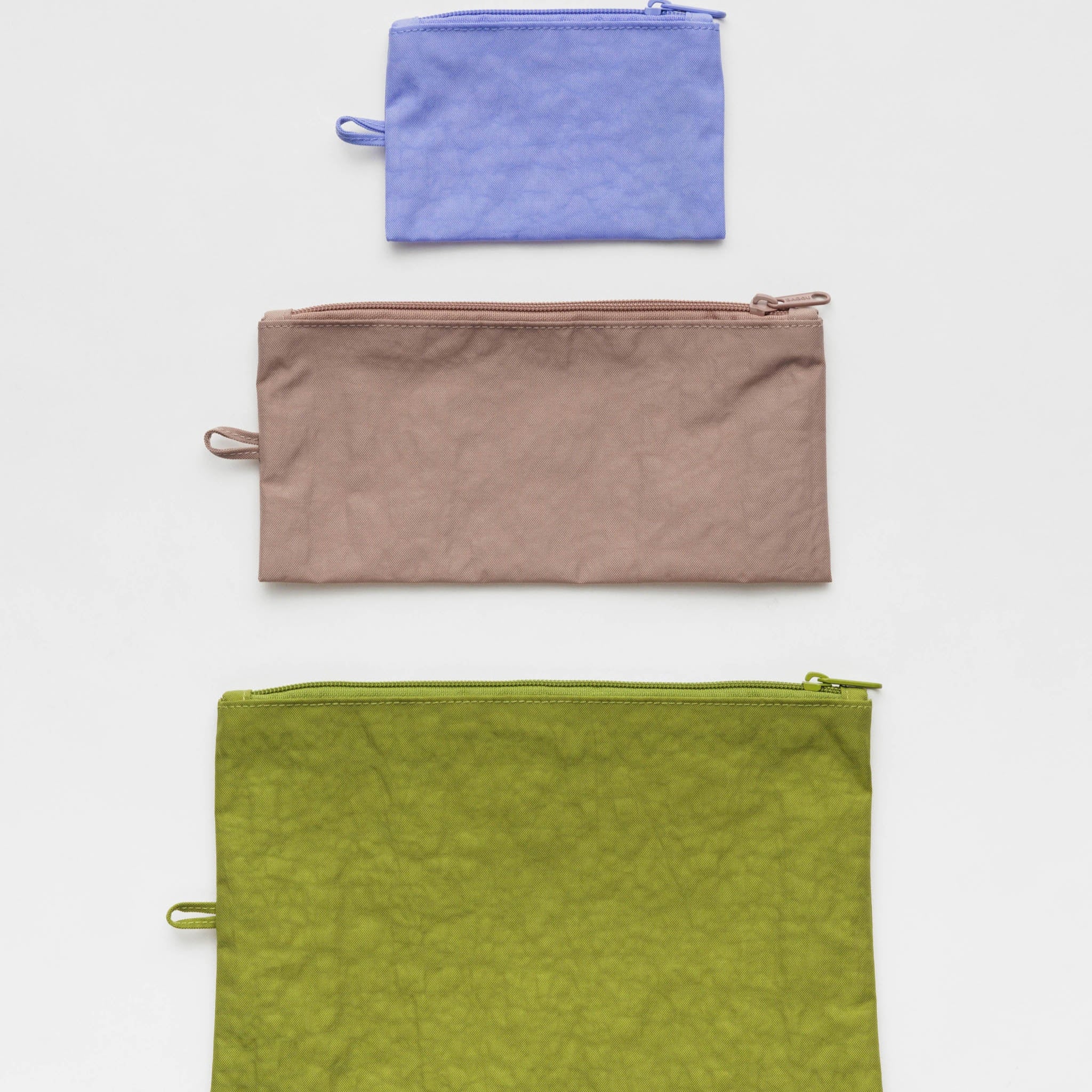 BAGGU Flat Pouch Set (Nettle)