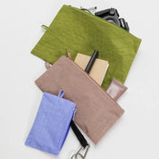 BAGGU Flat Pouch Set (Nettle)