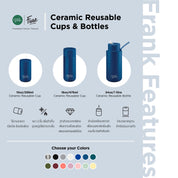 FrankGreen: Ceramic Bottles Cloud 34oz (Straw Lid)