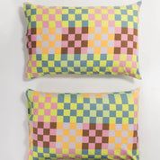 BAGGU Pillow Case Set of 2 - Big Check MULTI