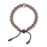 Lokai Glass Bead Bracelet Smoke Gunmetal