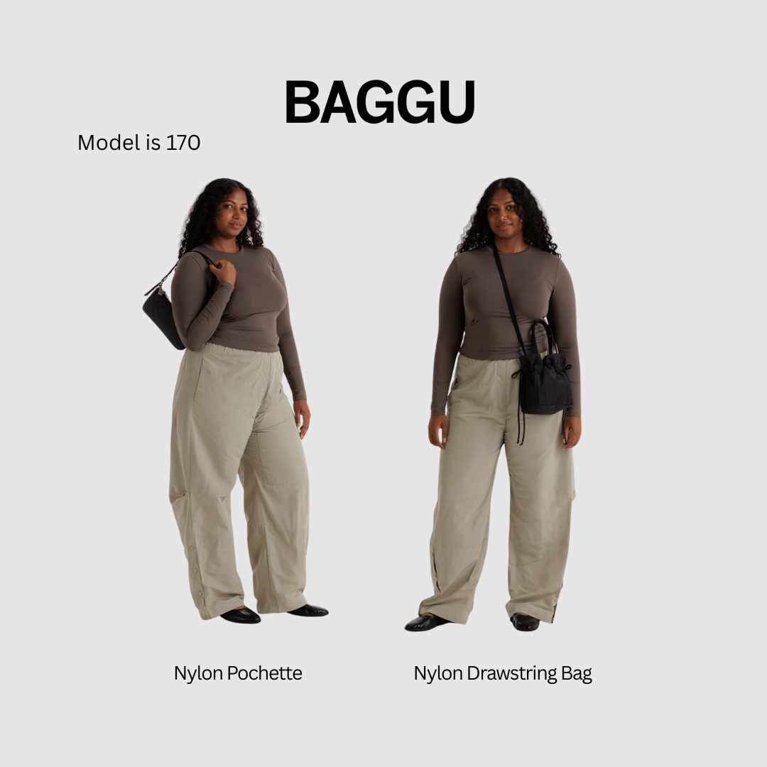 BAGGU Nylon Drawstring (Abstract Floral)