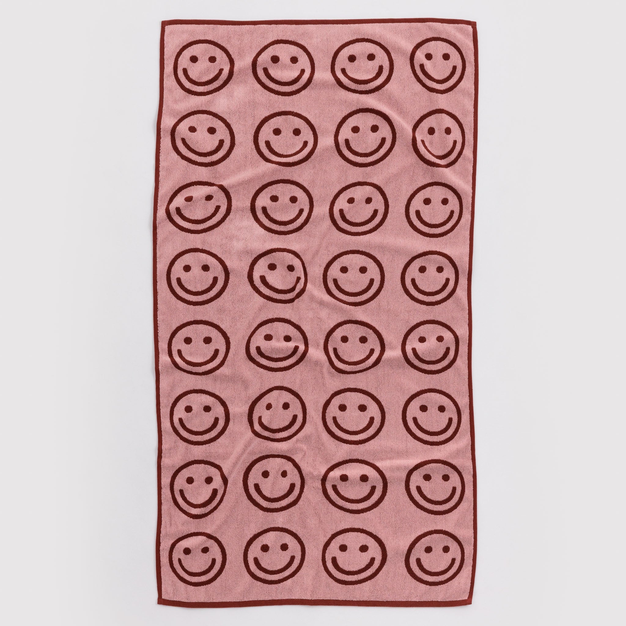 BAGGU Bath Towel (Blush Happy)