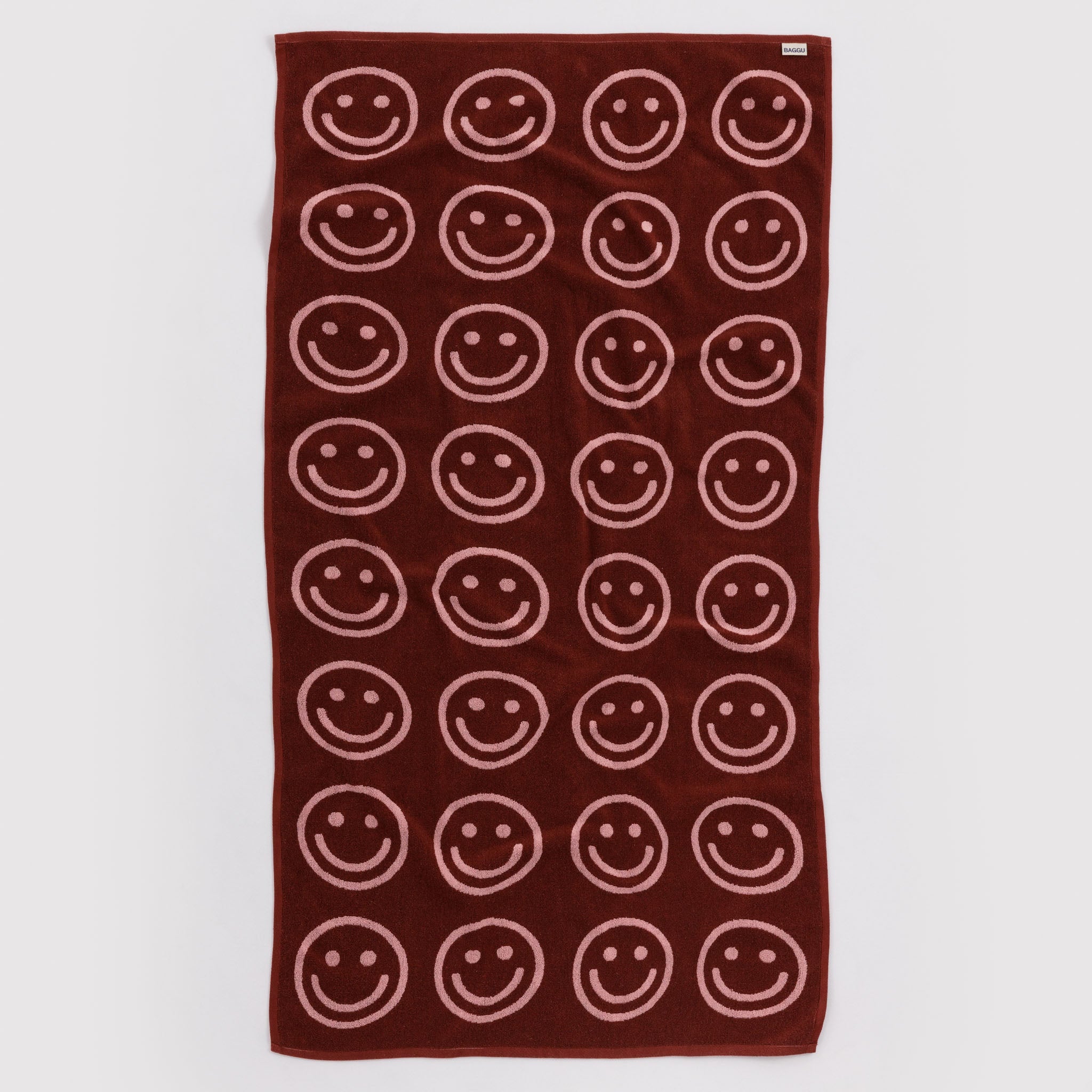 BAGGU Bath Towel (Blush Happy)