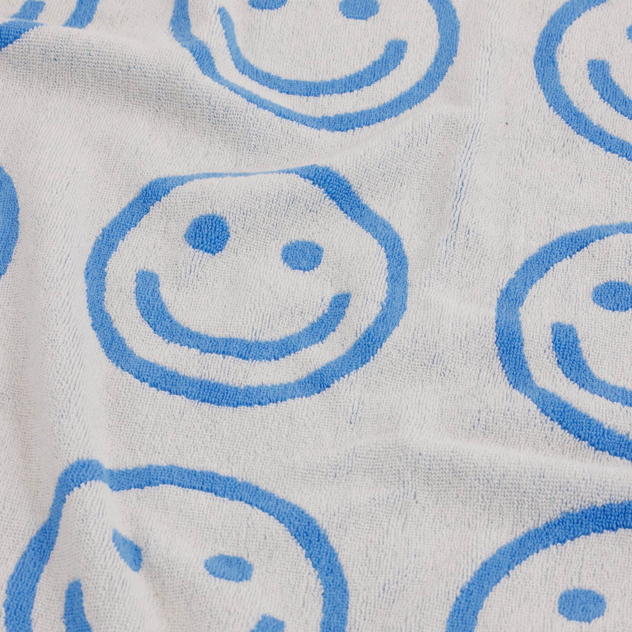 BAGGU Bath Towel (Sky Blue Happy)