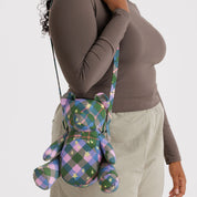 BAGGU Bear Bag (Green Star Plaid)