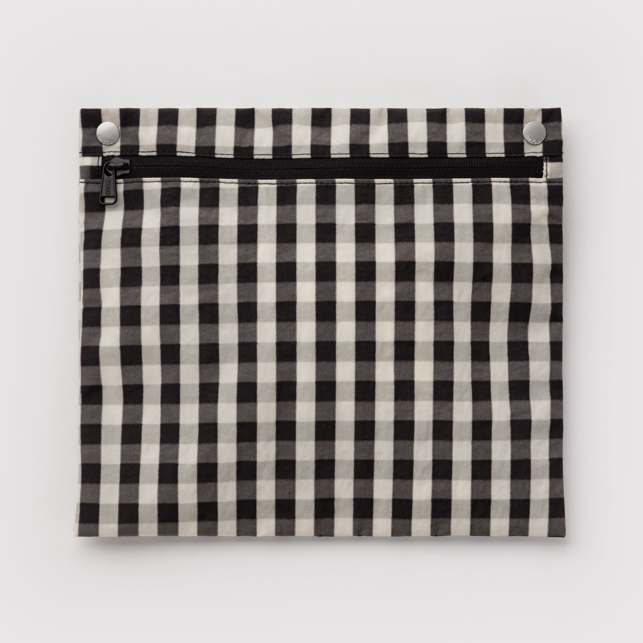 BAGGU Cloud Carry On Bag (Black and Cream Gingham)