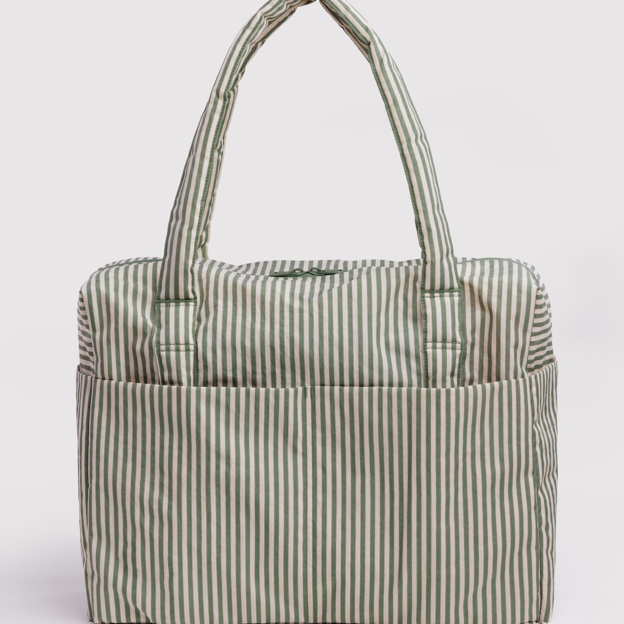 BAGGU Cloud Carry On Bag (Sage Stripe)