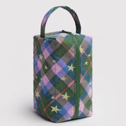 BAGGU Dopp Kit (Green Star Plaid)