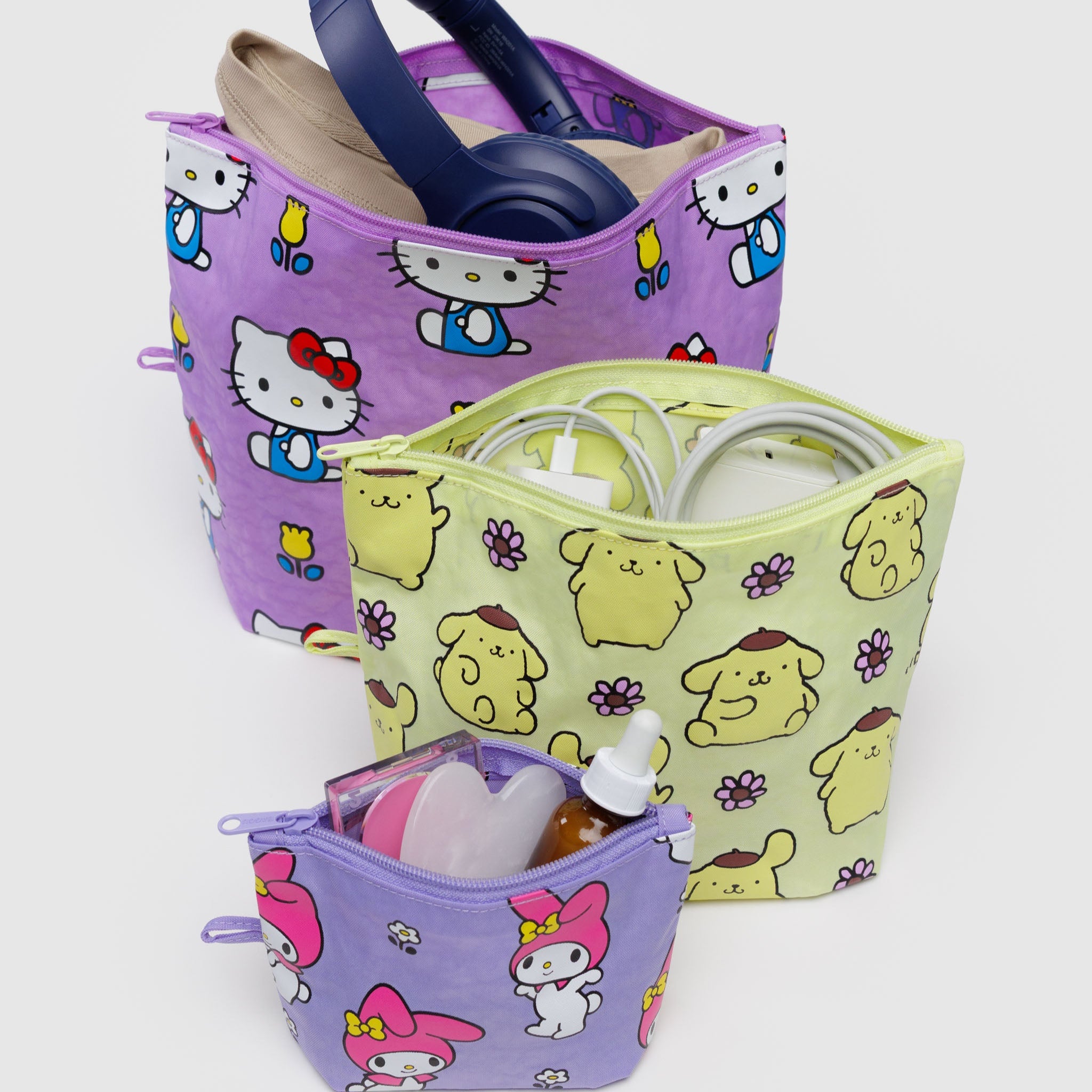 BAGGU Go Pouch Set (Hello Kitty And Friends)