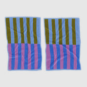 BAGGU Hand Towel Set of 2 (Cabana stripe mix)