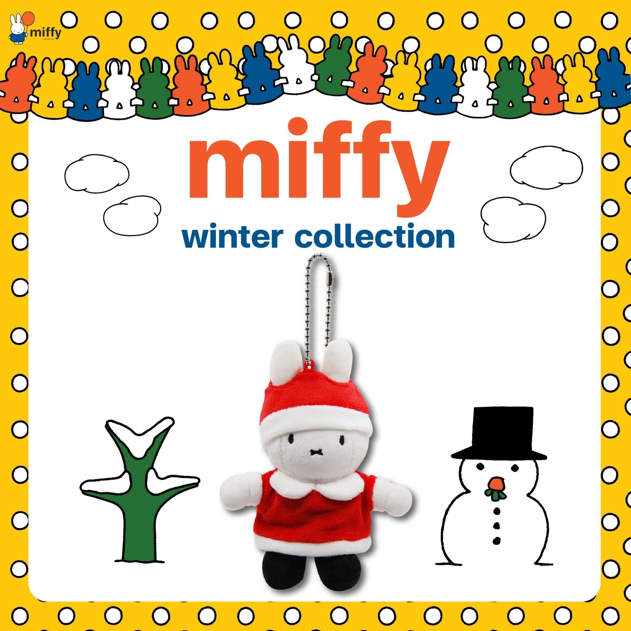พวงกุญแจ Codec Miffy สีแดงคริสต์มาส
