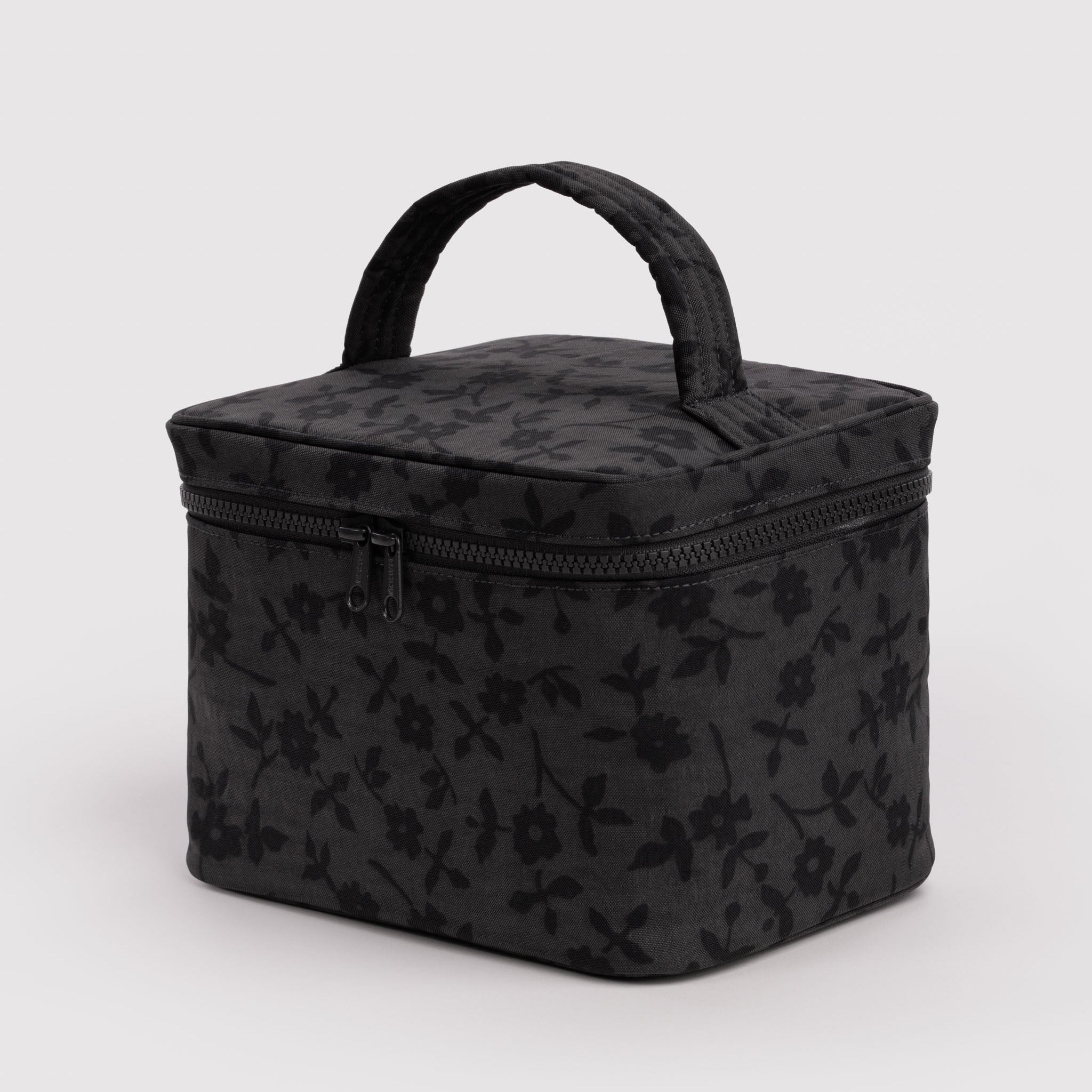 BAGGU Large Cosmetic Case (Charcoal Ditsy Floral)