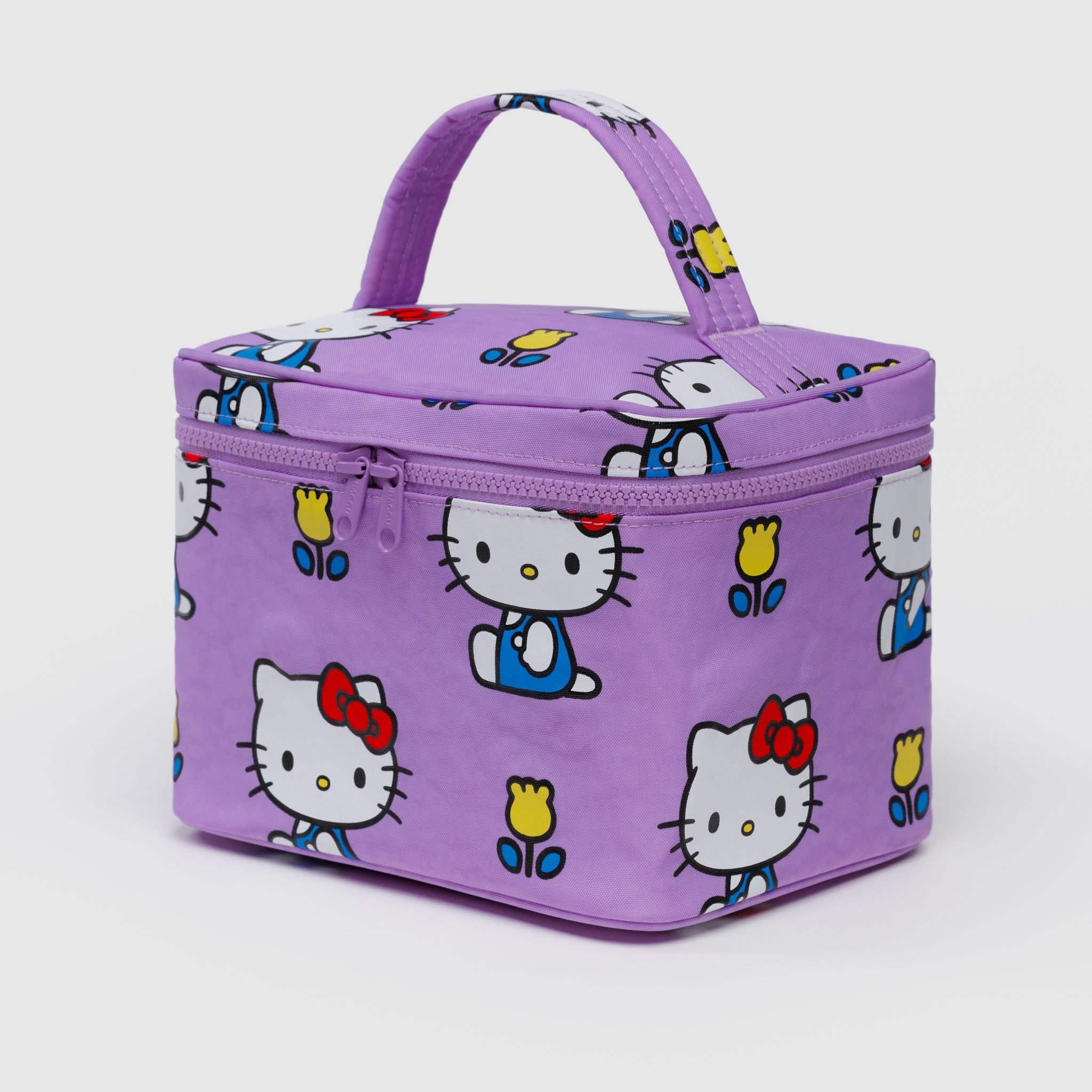 BAGGU Large Cosmetic Case - Florals Hello Kitty Pink