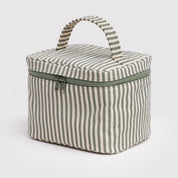 BAGGU Large Cosmetic Case (Sage Stripe)