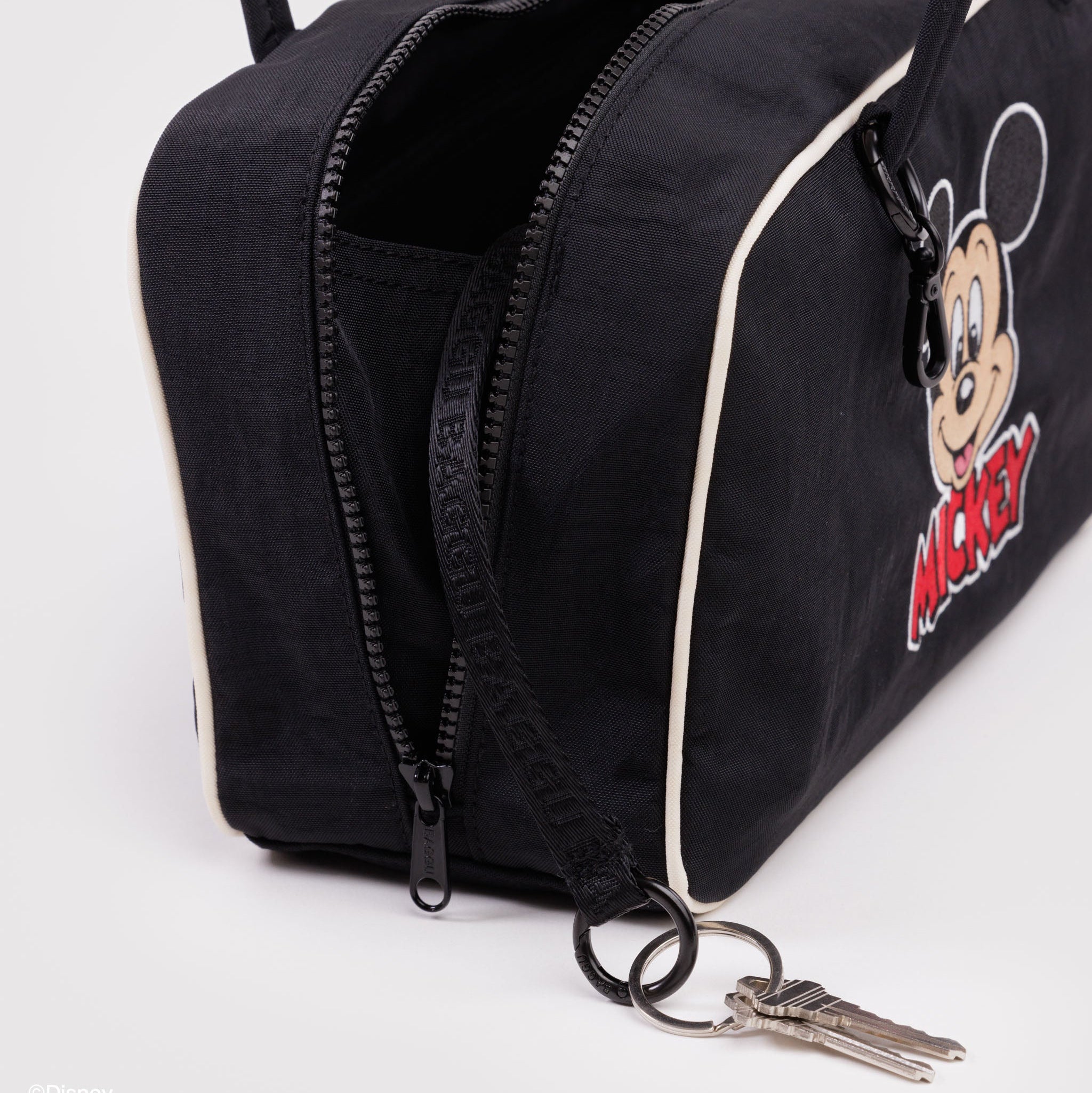 BAGGU Nylon Bowler Bag (Embroidered Mickey Mouse Club)