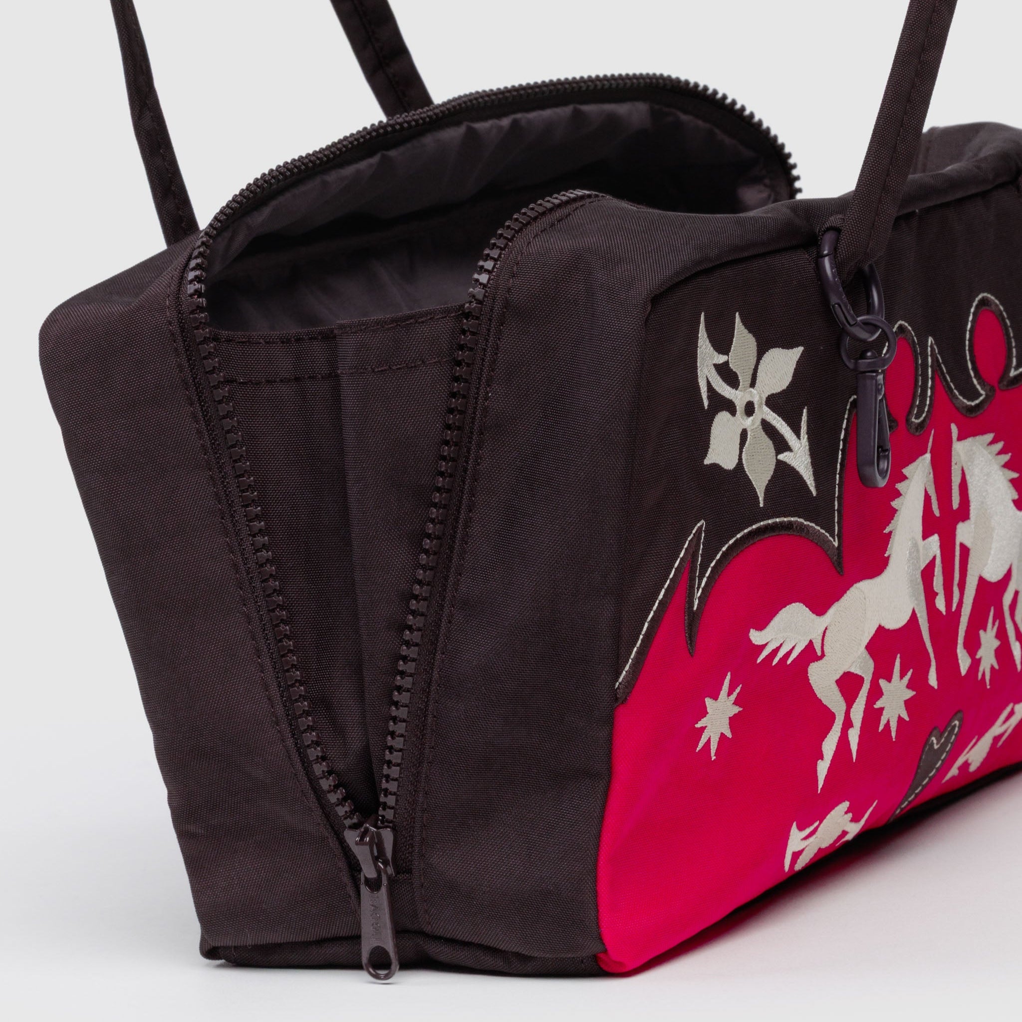 BAGGU Nylon Bowler Bag (Western Appliqué)
