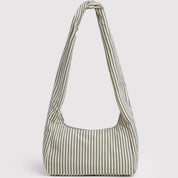 BAGGU Nylon Meringue Bag (Sage Stripe)