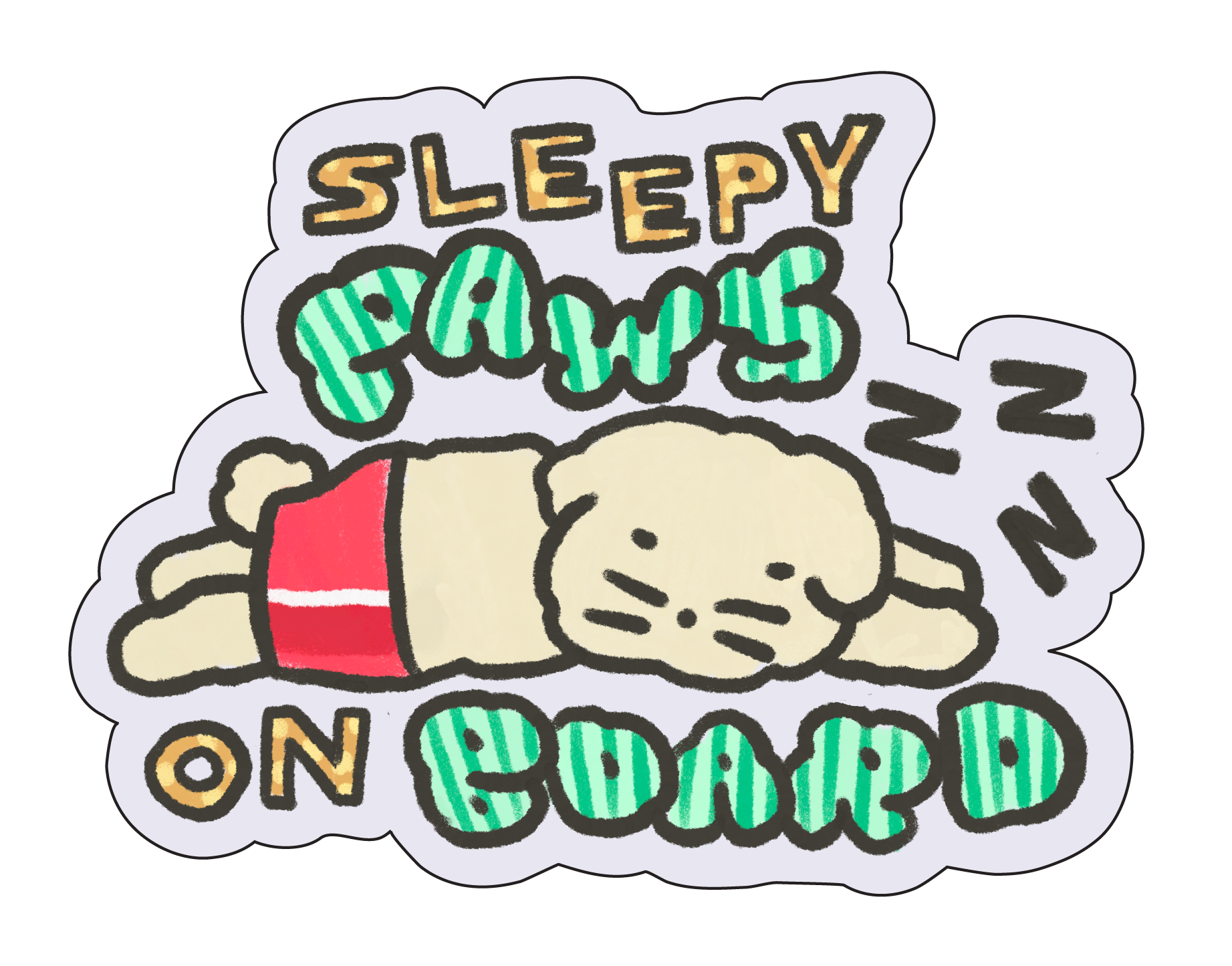 Press Haus - Paws on Board Stickers