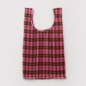 BAGGU Pleated (Azalea Pink Tartan)