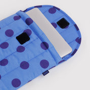 BAGGU Puffy Laptop Sleeve 13/14"- 16" (Blue Polka Dot)