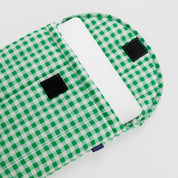 ซองใส่โน๊ตบุ๊ค Puffy ขนาด 13" / 16" (ลายกิงแฮมสีเขียว) 