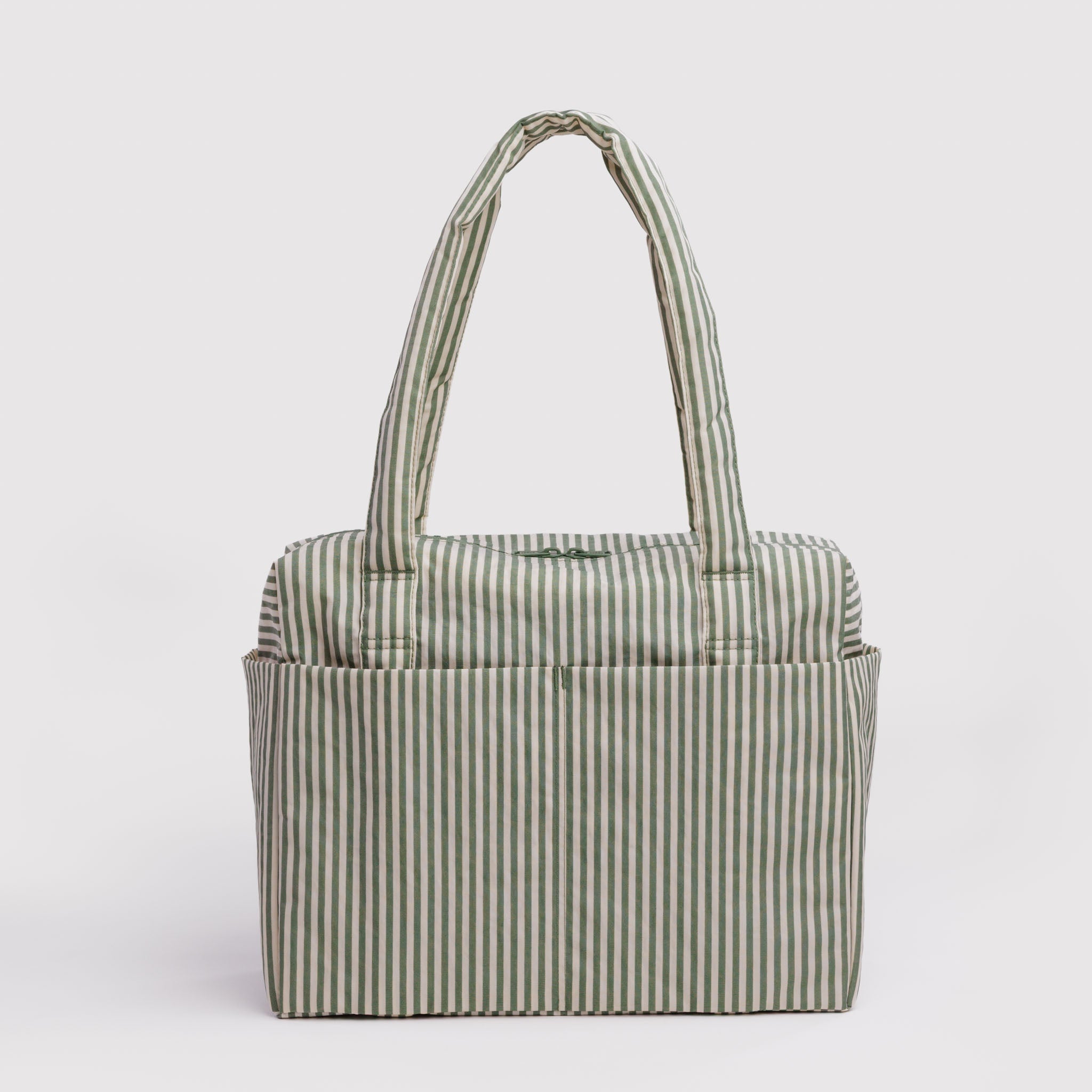 BAGGU Small Cloud Carry-On (Sage Stripe)