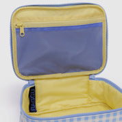 BAGGU Small Cosmetic Case (Light Blue Gingham)