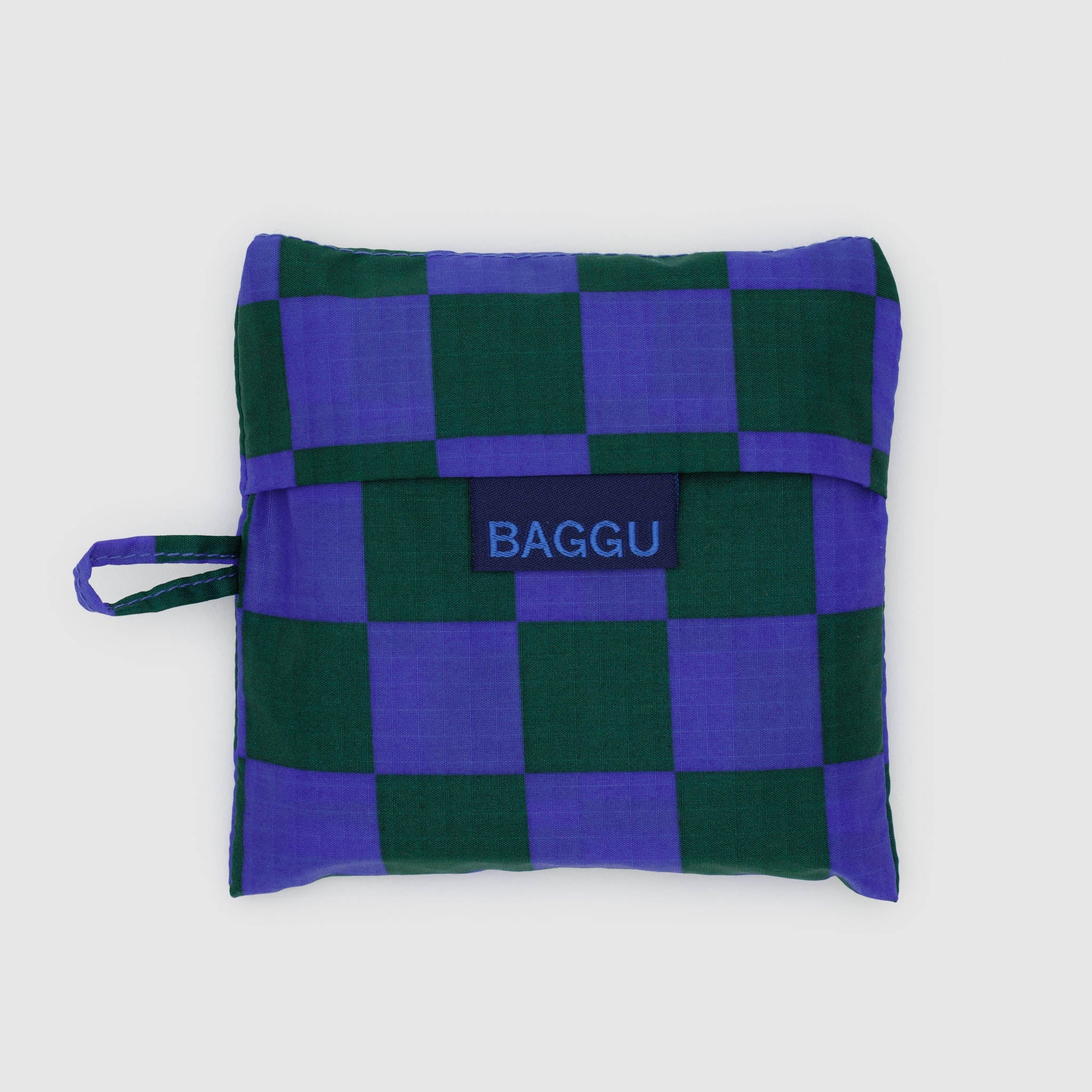ถุงผ้า BAGGU แบบมาตรฐาน (ลายตารางสีเขียวไอริส)