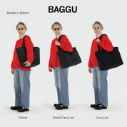 BAGGU Cloud Carry On Bag (Sage Stripe)