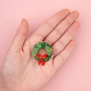 Coucou Suzette Hair Clip (Christmas Wreath)