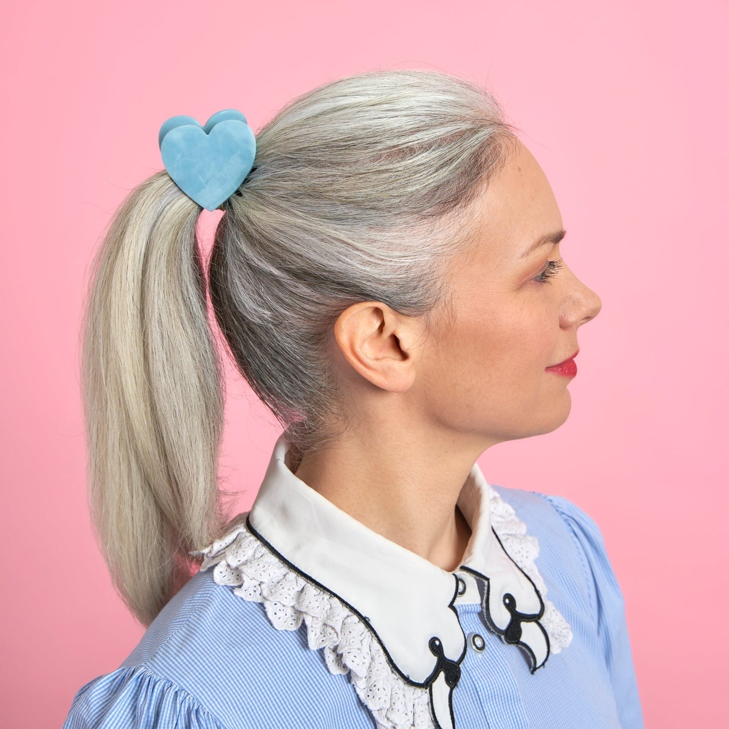 Coucou Suzette Hair Claw (Blue Heart)