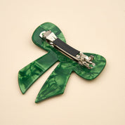 Coucou Suzette French Barrette (Green Ribbon)