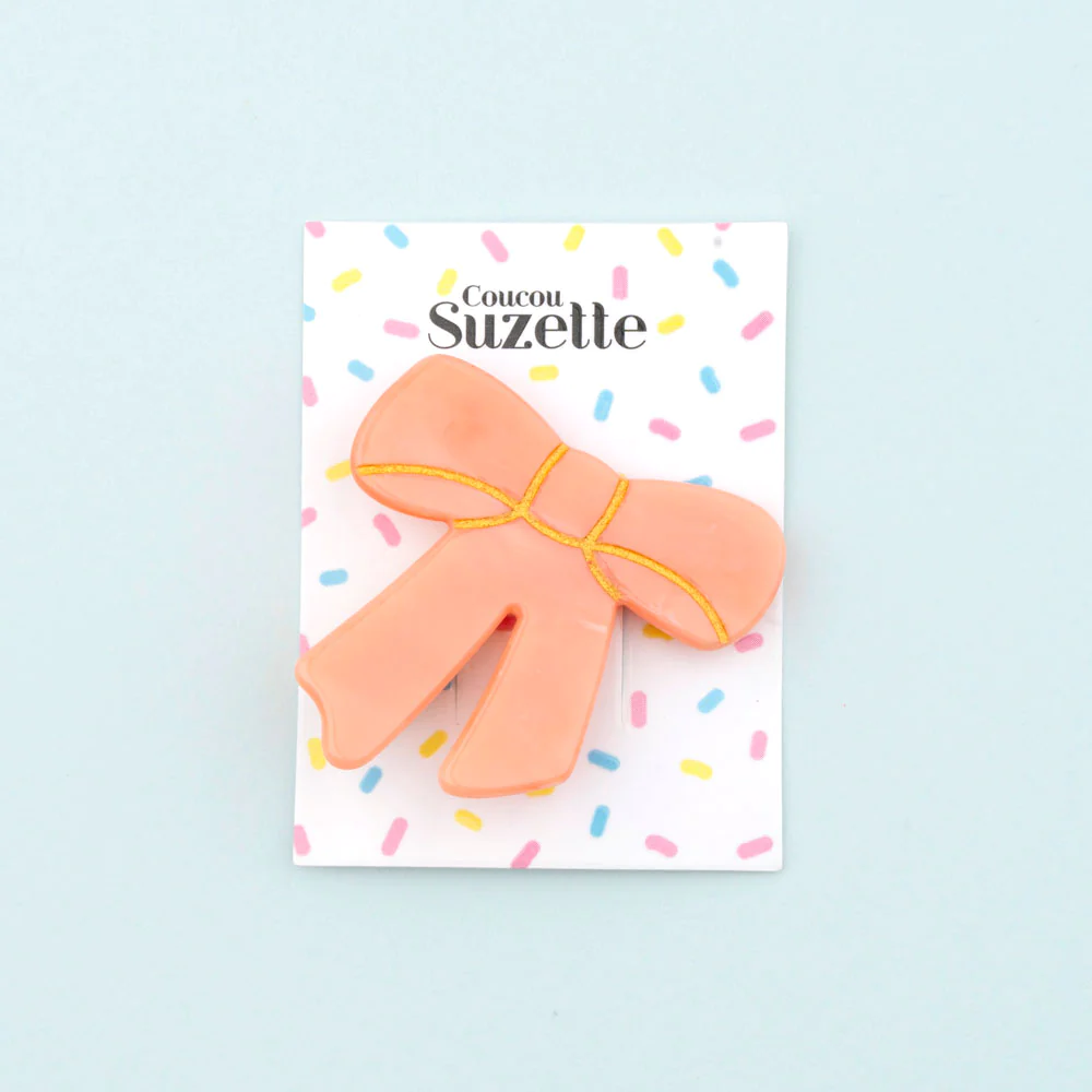 กิ๊บติดผม Coucou Suzette (ริบบิ้นสีชมพู) 