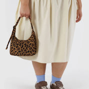 BAGGU Mini Nylon Shoulder Bag (Leopard)