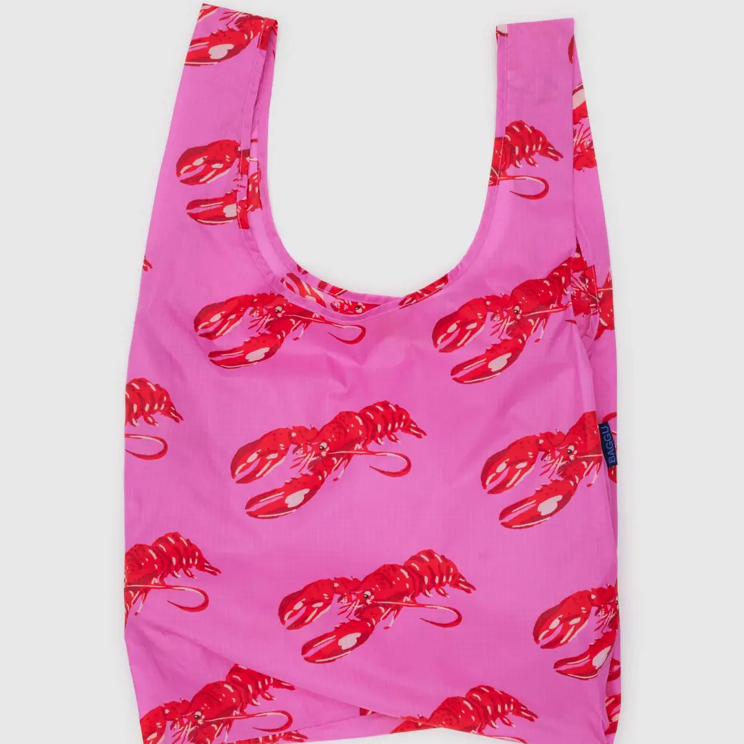 BAGGU Standard Reusable Bag (Pink Lobster)