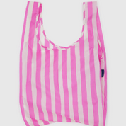 BAGGU Standard Reusable Bag (Pink Painted Stripe)