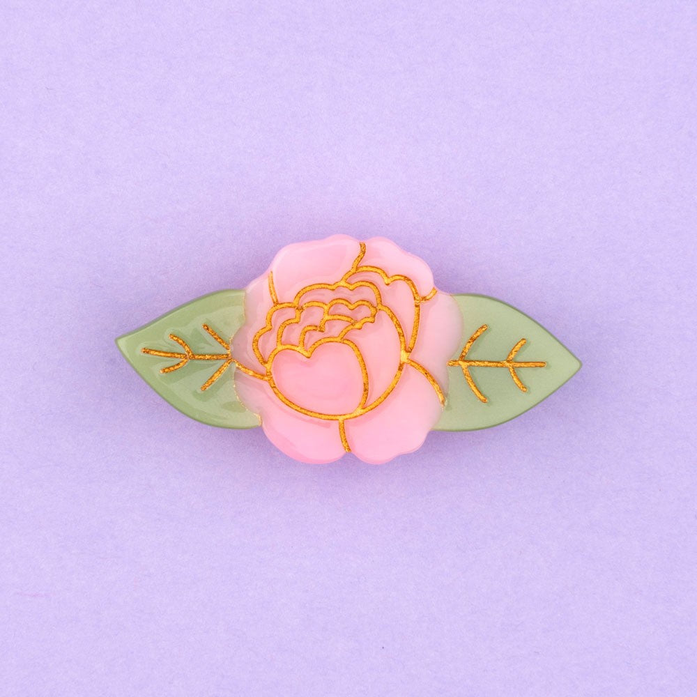 Hair Clip (Peony)