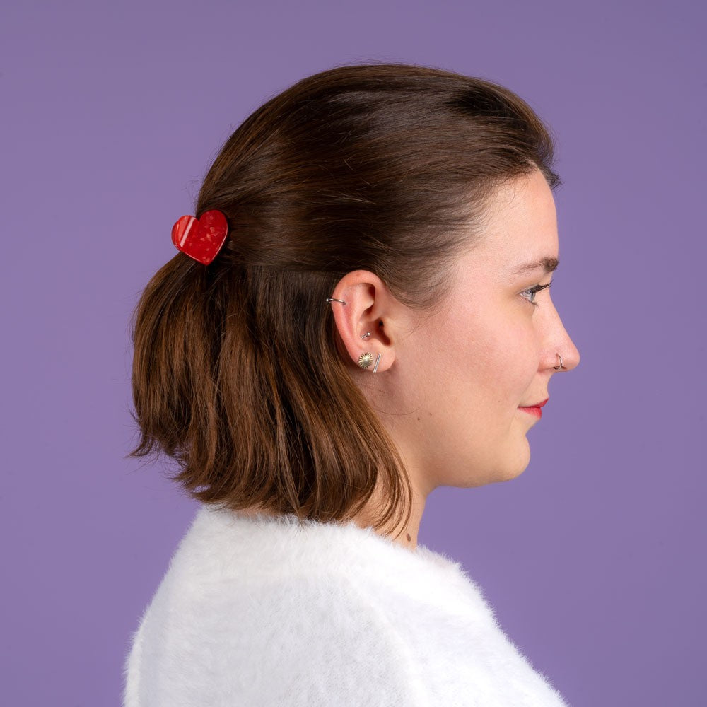 Mini Hair Claw (Heart)