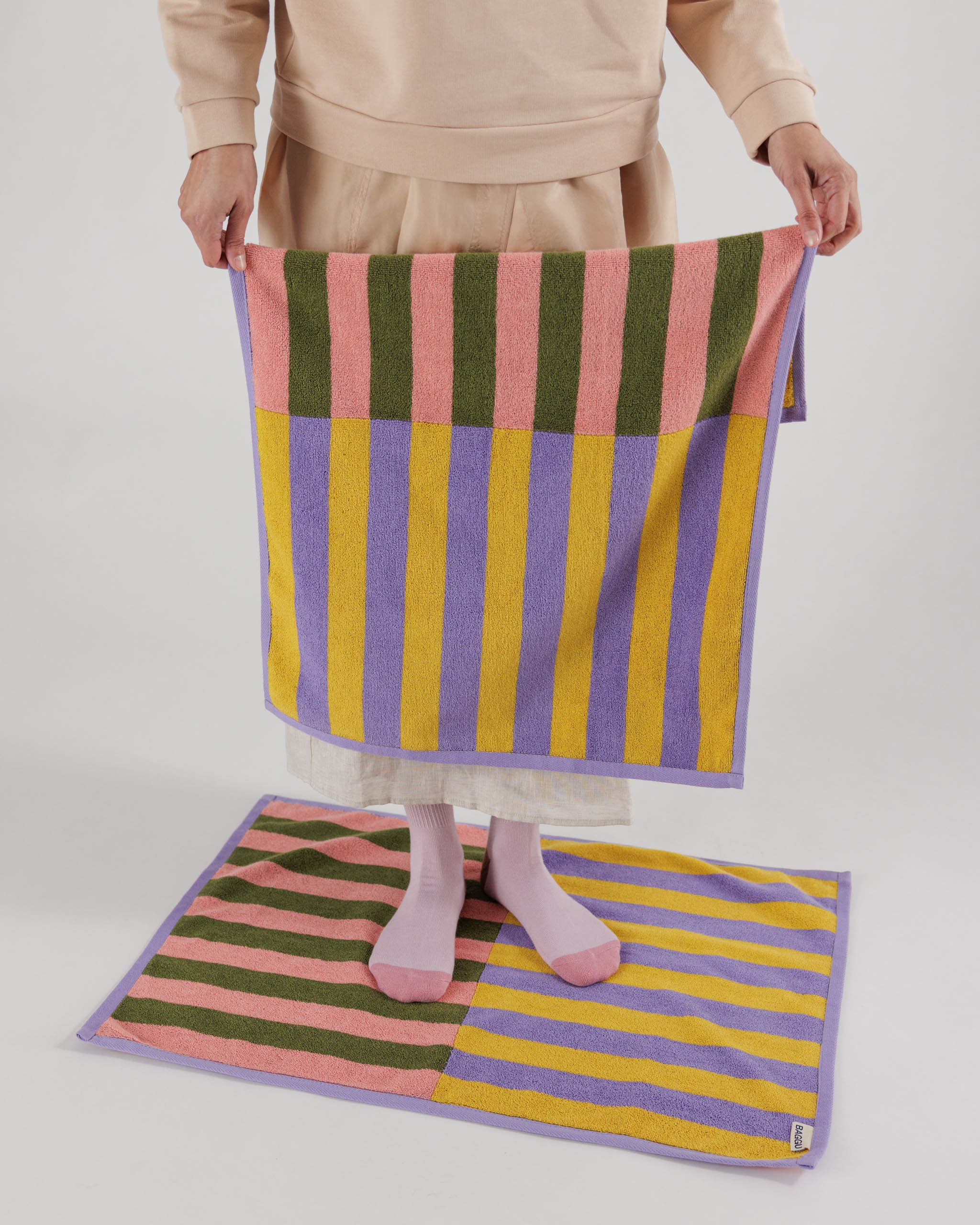 ผ้าเช็ดมือ Baggu: ลาย Sunset Quilt 