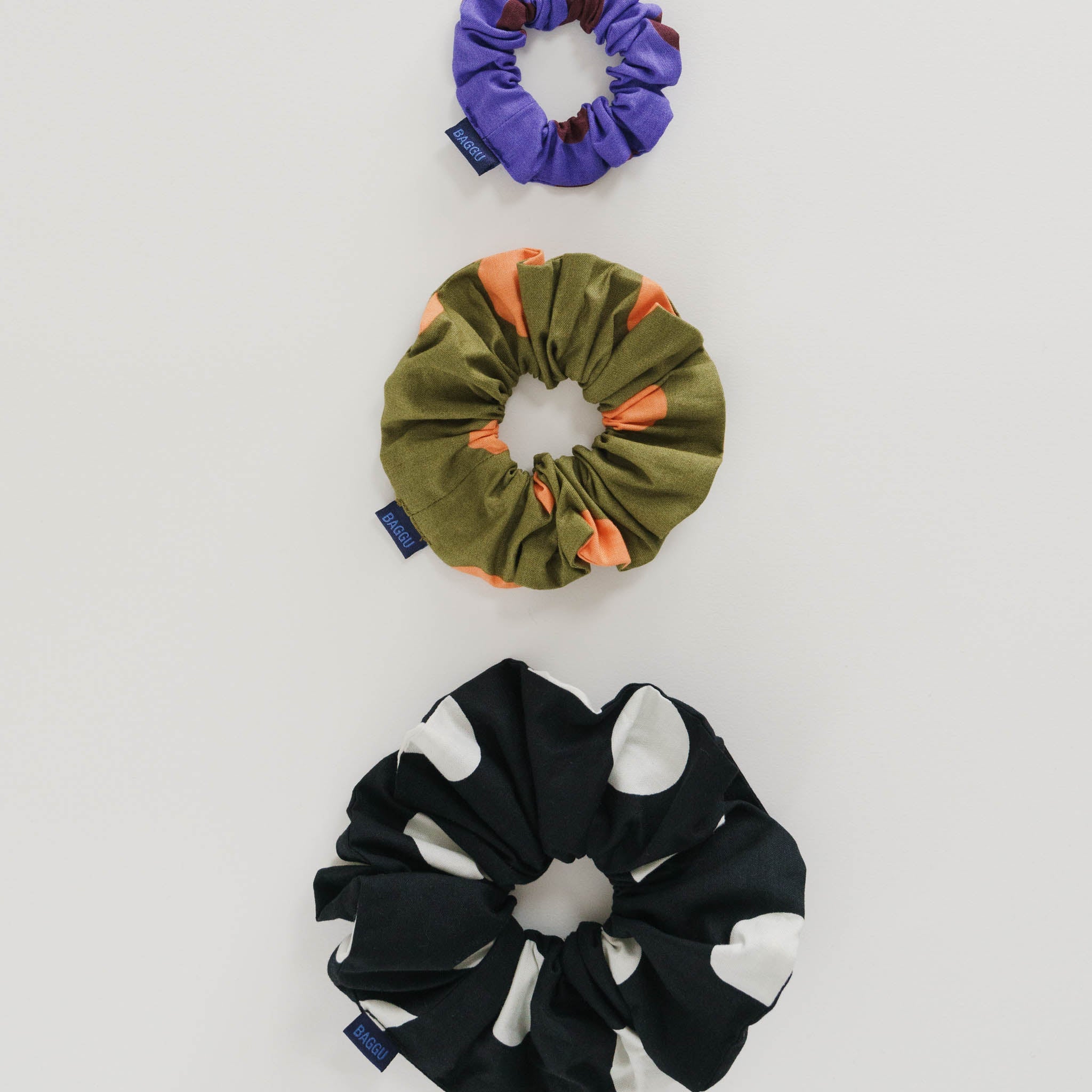 ชุด Scrunchies 3 ชิ้น (ลายจุดลอย)